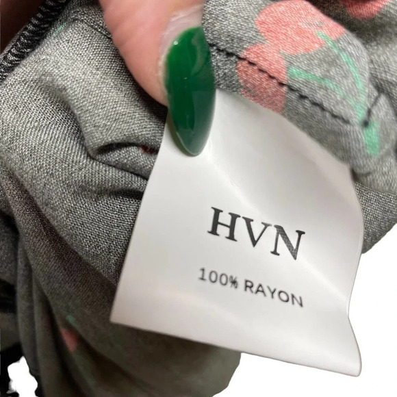 HVN Black Cherry Print Emily Sweetheart Mini Dress‎ Size 2 - Picture 12 of 13